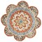 Edge Collections - 4' - Orange - Vibrant Scalloped Edge Area Rug - 1 Piece